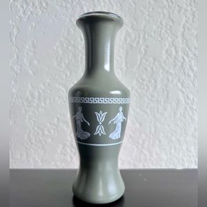 Vintage Glazed Glass Mini Vase